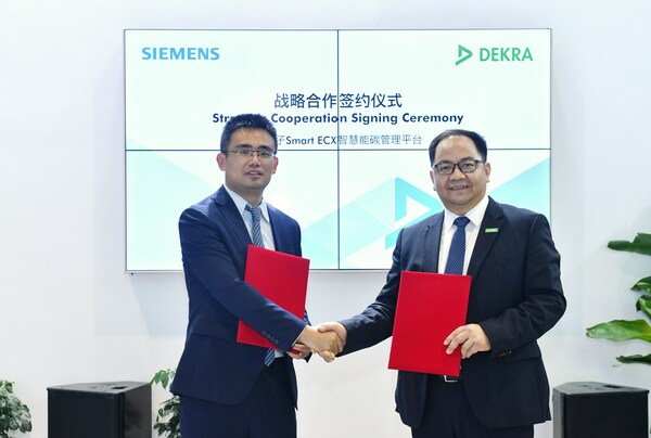 dekra德凯与西门子签署瓦力棋牌官网的合作伙伴协议，共推低碳可持续发展