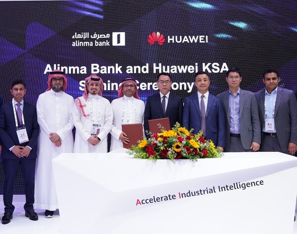 huawei and alinma bank establish strategic partnership at gitex global 2024